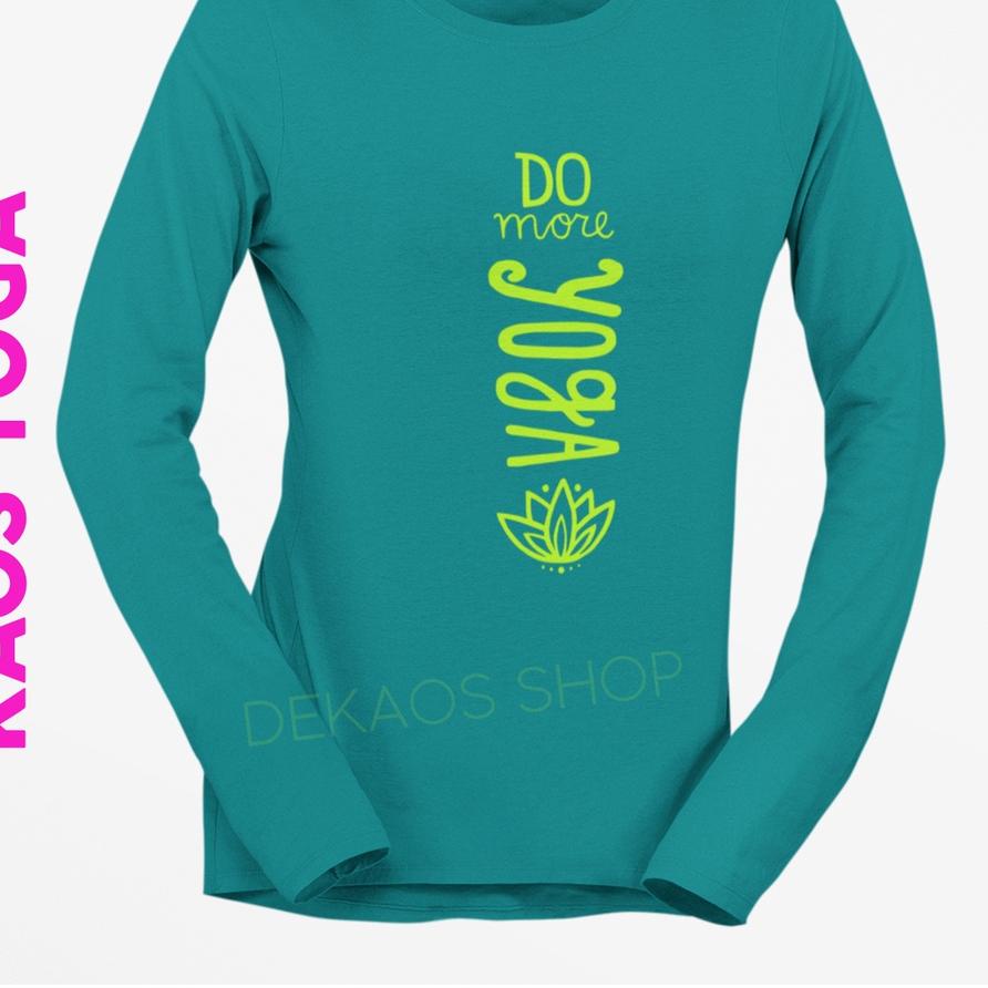 Best Seller KAOS LENGAN PANJANG YOGA WANITA / KAOS SENAM YOGA WANITA / BAJU YOGA / ATASAN YOGA / KAO