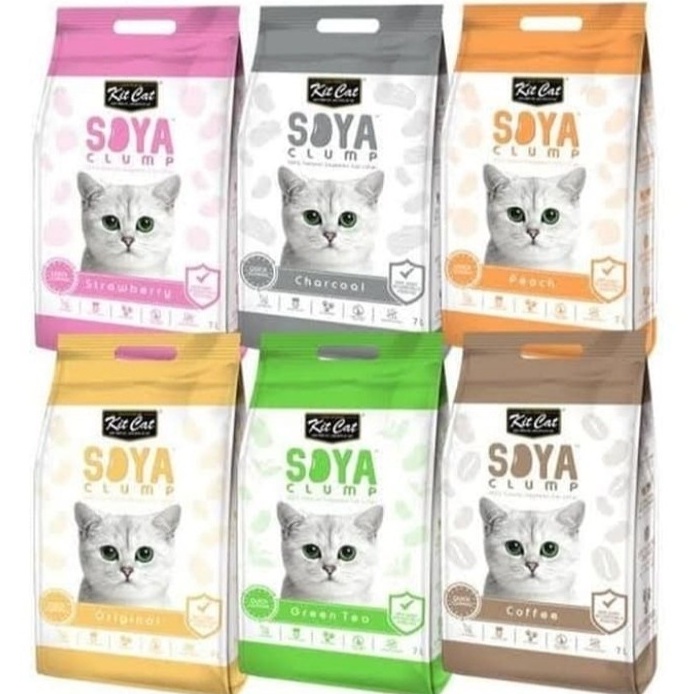 Pasir kucing kit cat soya clump 7 liter - all varian Promo