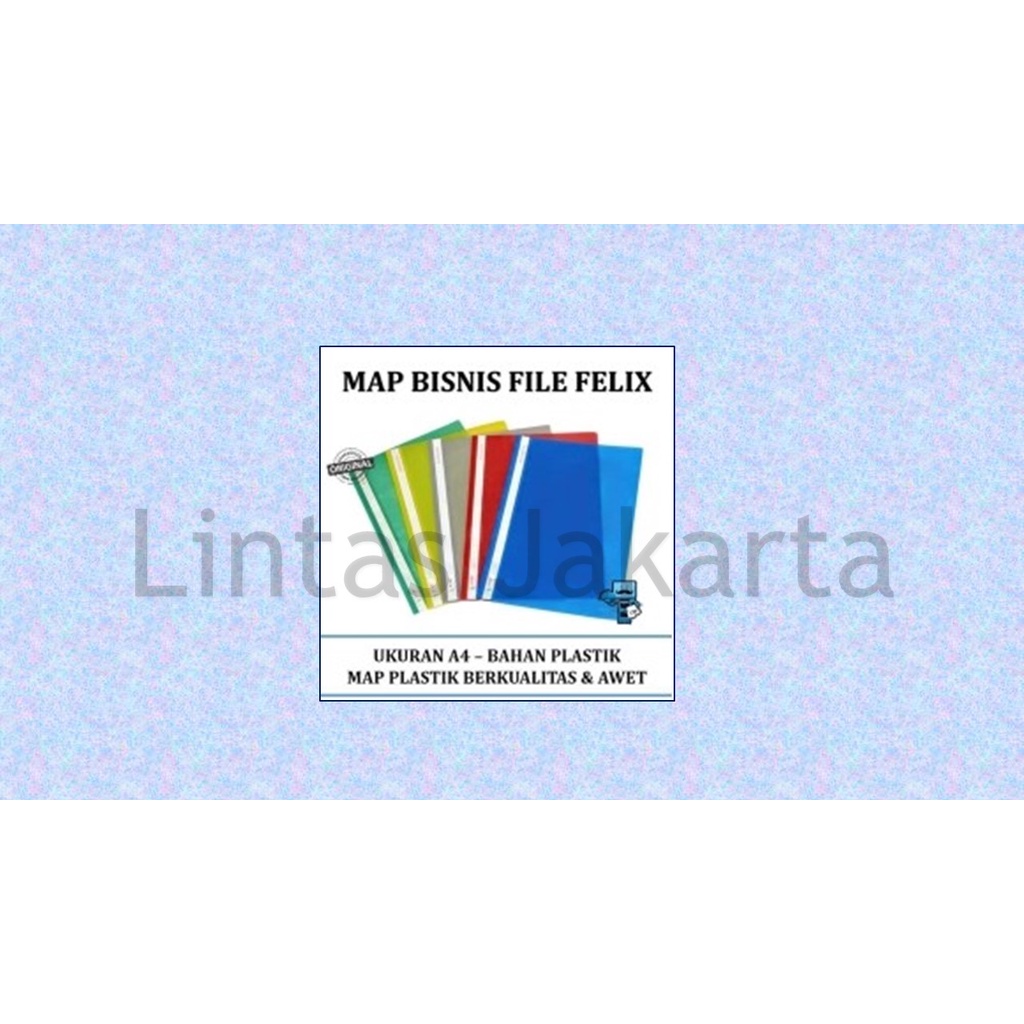 

Business File Plastik Merek Felix (isi 12 lembar)