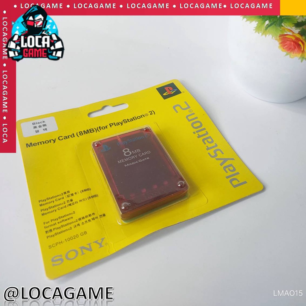 MC MMC MEMORY CARD PS2 8 MB TRANSPARAN LAMPU