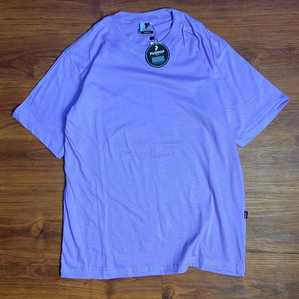 Baju Kaos Polos Model Standar Basic Pria dan Wanita Pushop Unisex