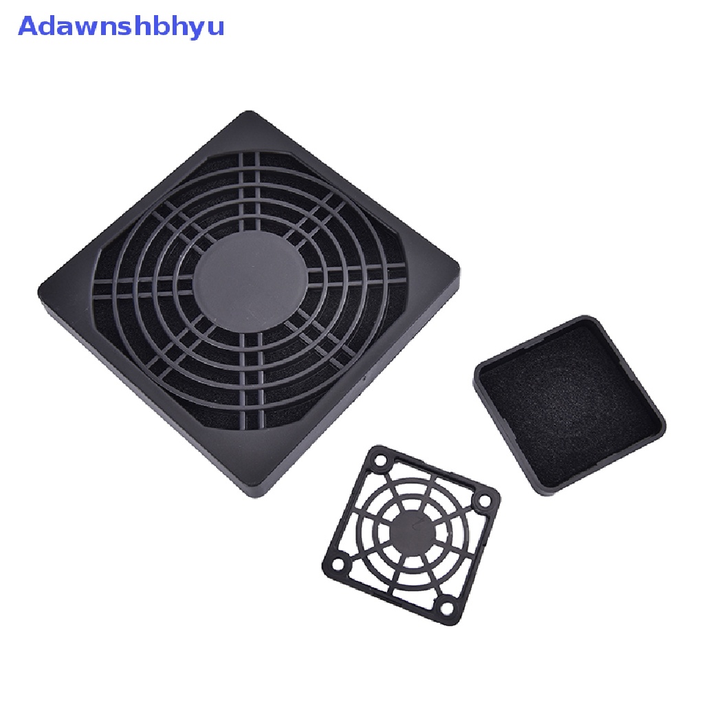 Adhyu 1Pc Pengaman Komputer Plastik Hitam Tahan Debu Dust Filterable PC Cooler Filter ID