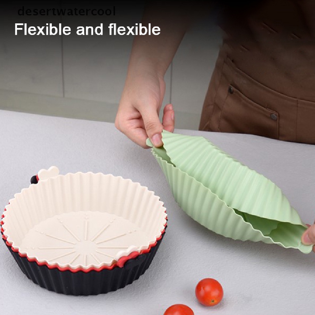 Deid 1Pc Reusable Air Fryer Silicone Pot Non Stick Air Fryer Kue Baking Tray Liners Martijn