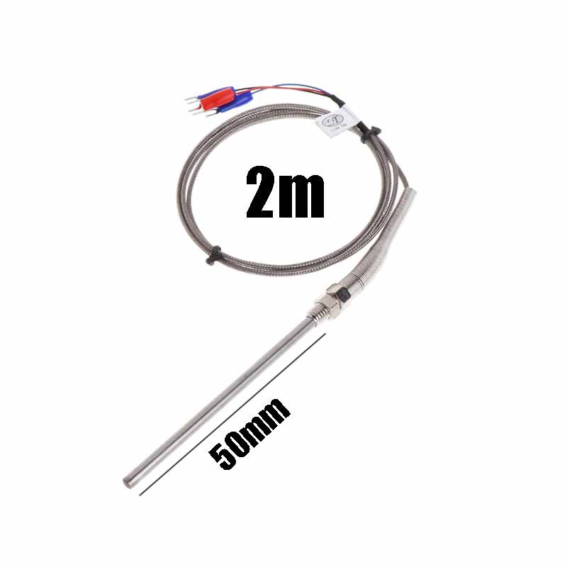 2 meter Thermocouple Probe Tipe K Thermocouple Sensor Temperatur 0-400 ℃