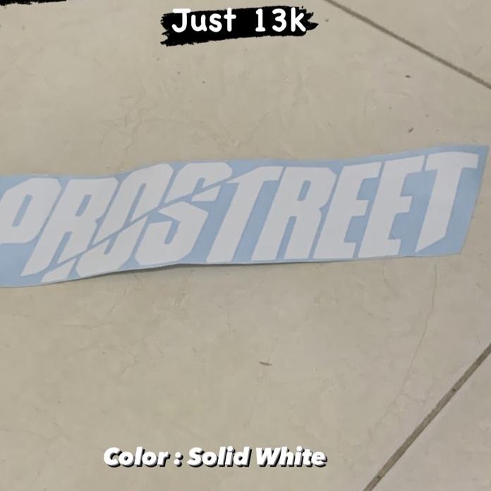 ➙ Stiker Prostreet 26cm 30cm / Cutting Stiker Prostreet Body Motor / Oracal Putih / Hologram / Silve
