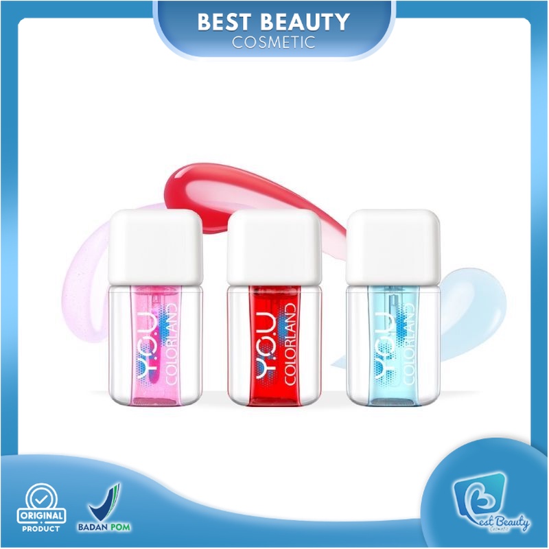★ BB ★ Y.O.U Colorland Icy Glow Lip Serum - Serum Bibir - Vitamin E - Lip Balm - Pelembab Gloss Untuk Bibir Hitam - Lip Care | YOU