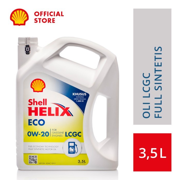 Oli Mesin Mobil LCGC Shell Helix ECO 0W-20 (3.5L)