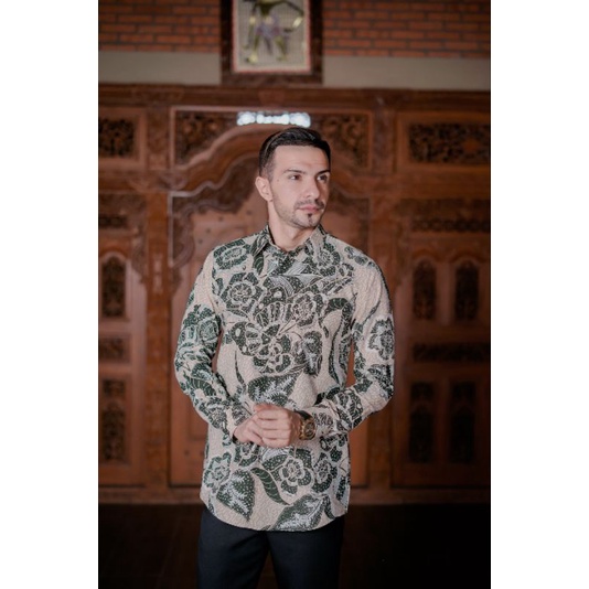 KEMEJA BATIK MODERN SLIMFIT PANJANG BAHUN KATUN HALUS FULL FURING HALUS