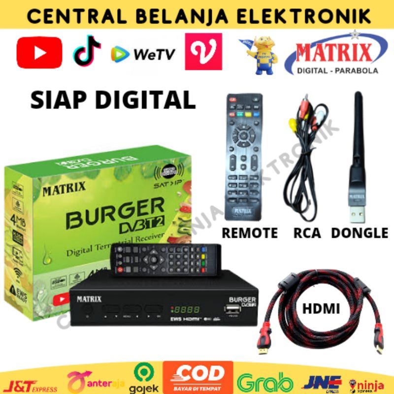 Set top box tv digital Matrix Burger / STB matrix burger / Matrix burger