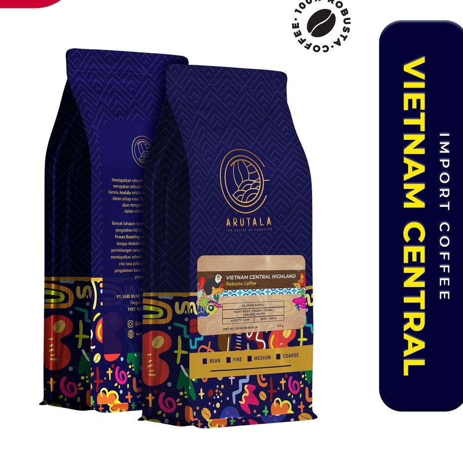 

ORIGINAL% ARUTALA Kopi Vietnam Central Highland Robusta 250 gram