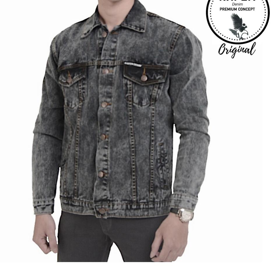 Terpercaya Rafen Jaket Jeans Denim Original