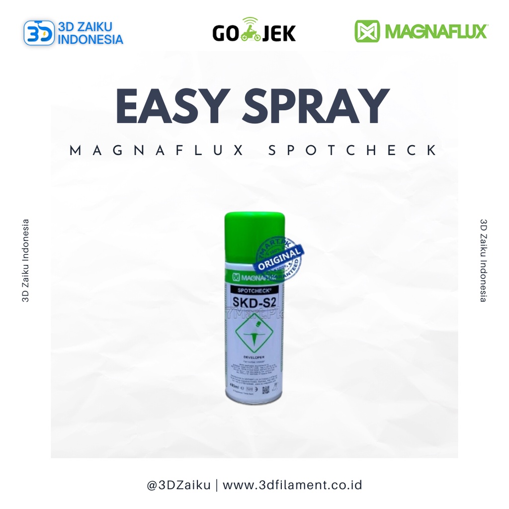 3D Scanning Scanner Easy Spray with Magnaflux Developer Spotcheck