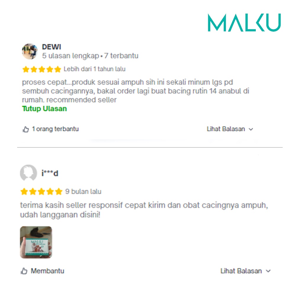 MALKU Deworming - Obat Cacing Kucing