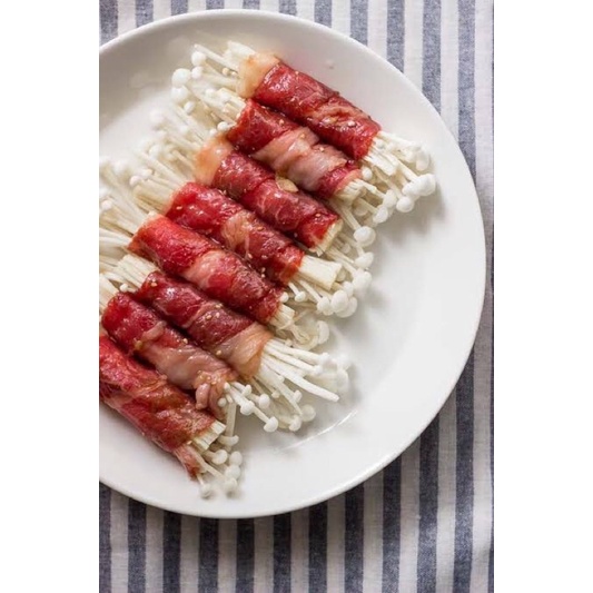 

Enoki beef Paket Jumbo 50pcs (mentah)