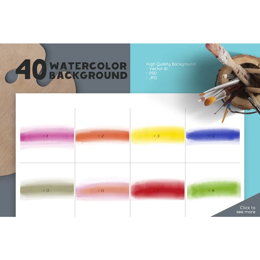 Watercolor Designelements Collection