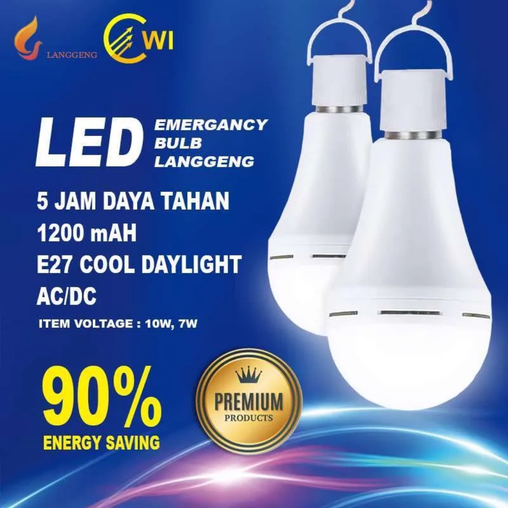 LAMPU EMERGENCY 15w LANGGENG LAMPU DARURAT LAMPU MAGIC NYALA OTOMATIS