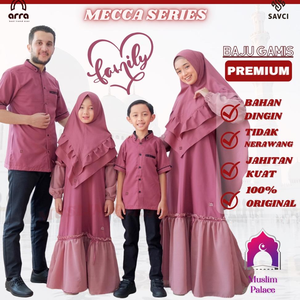 [Art. Q68] Gamis Sarimbit Wanita Baju Koko Pria Couple Keluarga Ayah Ibu dan Anak Arra Mecca Series Warna Mauve Original Baju Kokoh Kerudung Muslim Kurta Pakistan Terbaru 2022 2023 Lebaran