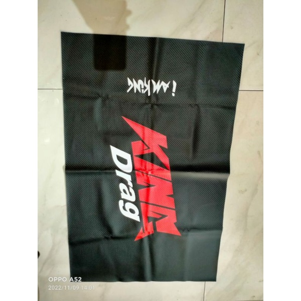cover jok king drag bahan carbon karbon motor bebek n matic