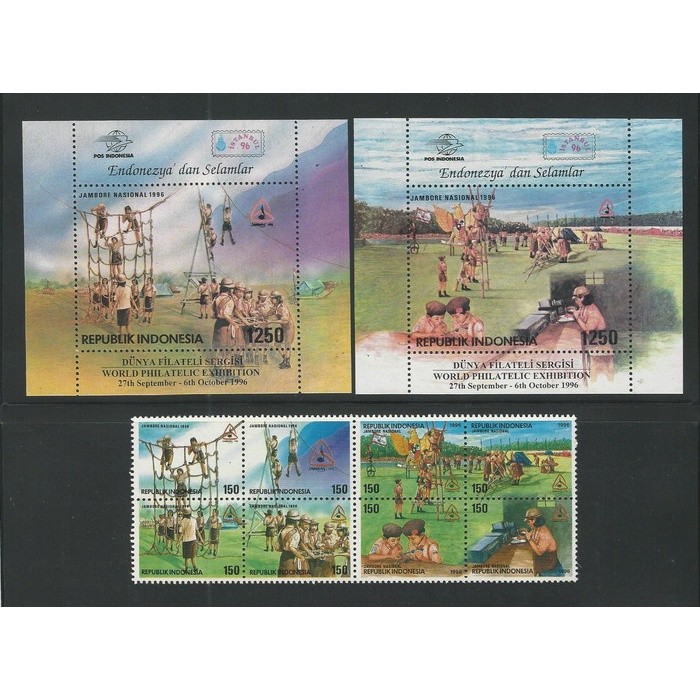 

✨NEW✨ - Perangko/Prangko Indonesia Seri Jambore Nasional 1996 + Souvenir Sheet