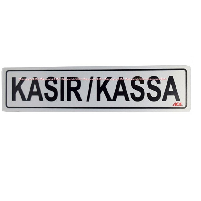 

Kris Stiker Kasir/Kassa Sticker Kasir Kasa Casier Mudah Diaplikasikan Pada Metal Kaca Atau Plastik Krisbow Ace Kasirs Warna Silver