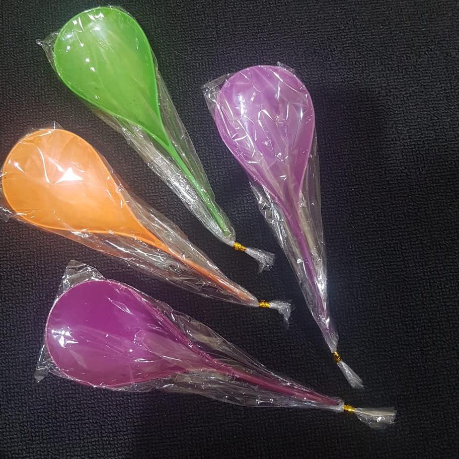 

레 Grosir souvenir ter50 Pcs Centong Nasi Pelangi Warna Cantik Plastik Packing Plastik Ikat Kawat Emas tx card Free Bubblewrap Hitam New