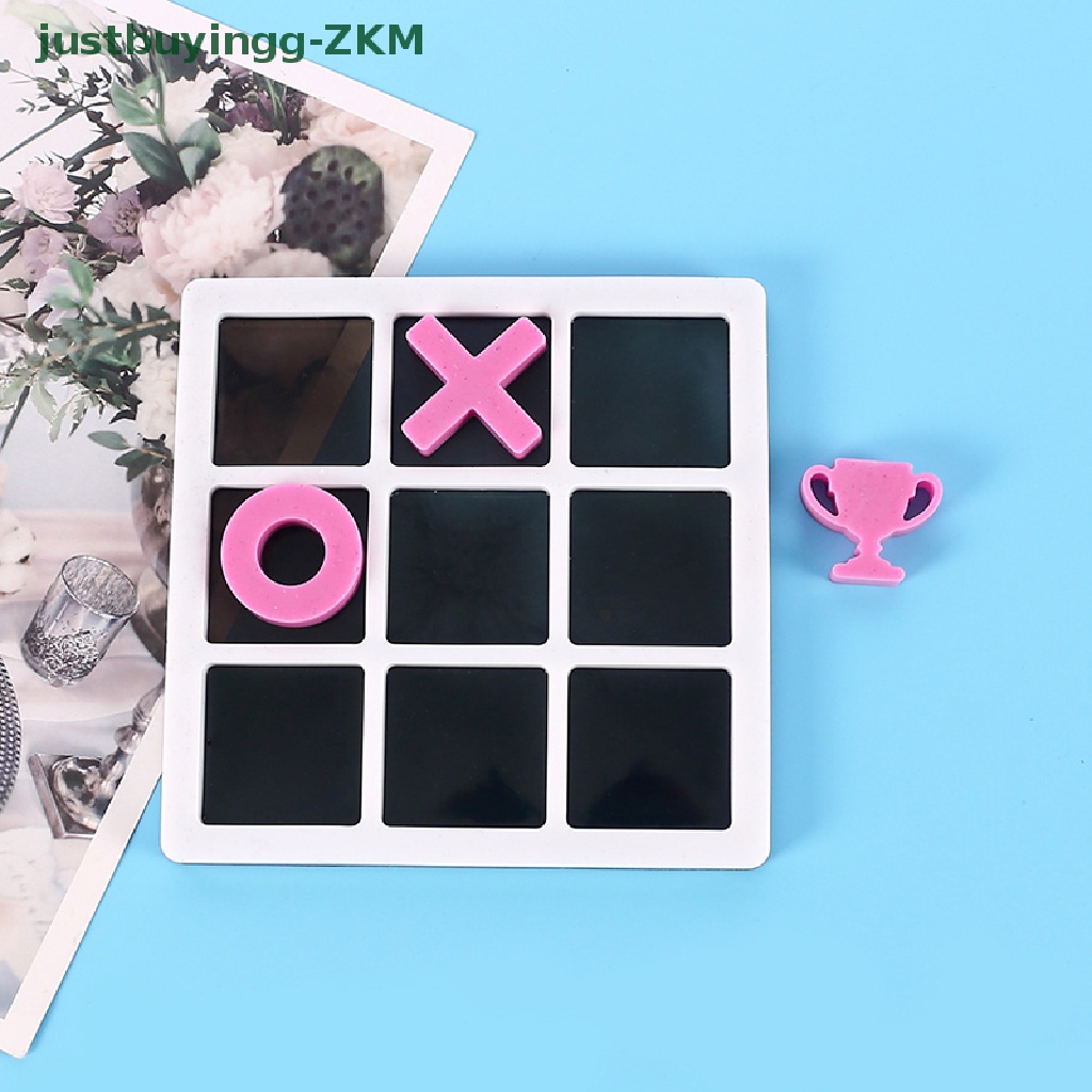 [Tinggal Belig] 1Pc Kecil Tic Tac Toe OX Catur Game Cermin Cetakan Casg Silikon Alat Perhiasan [RICO]