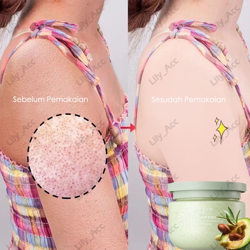 【COD】Lulur shea butter Scrub Menghilangkan sel  mati/Lulur badan memutihkan Sabun scrub Menghilangkan kulit mati Memutihkan/Melembabkan dan melembutkan Memperbaiki warna kulit