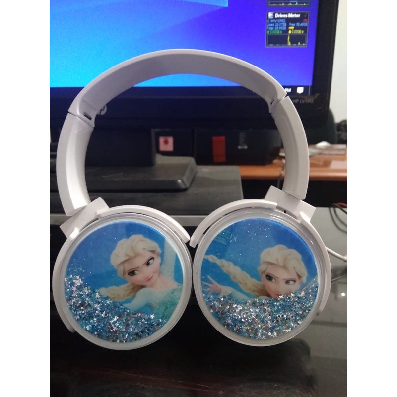 Headphone Bluetooth  type BT 002 karakter Frozen ANNA DAN OLAF