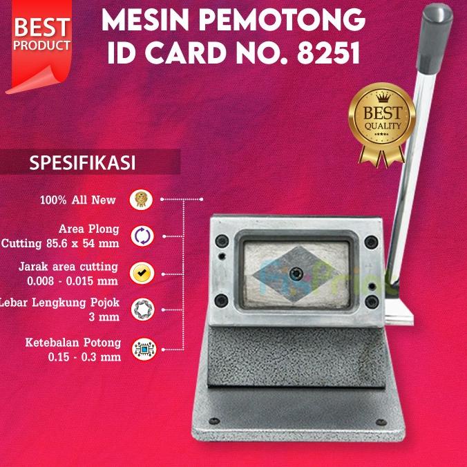 

Mesin Plong Pemotong ID Card Alat Potong PVC Cutter Instant 85.6x54mm
