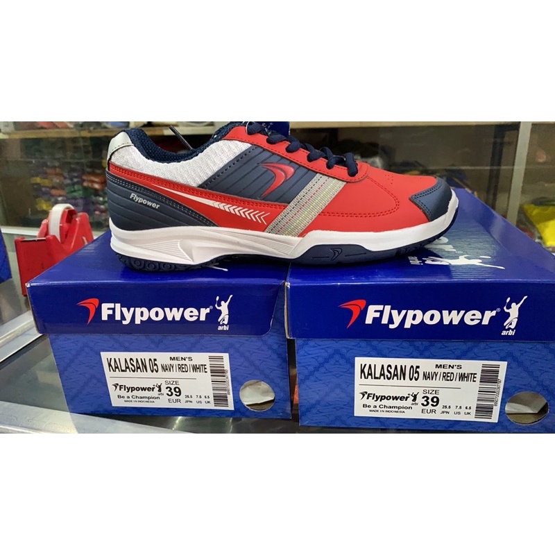 sepatu bulutangkis flypower kalasan 05 &amp; 04 neo ori