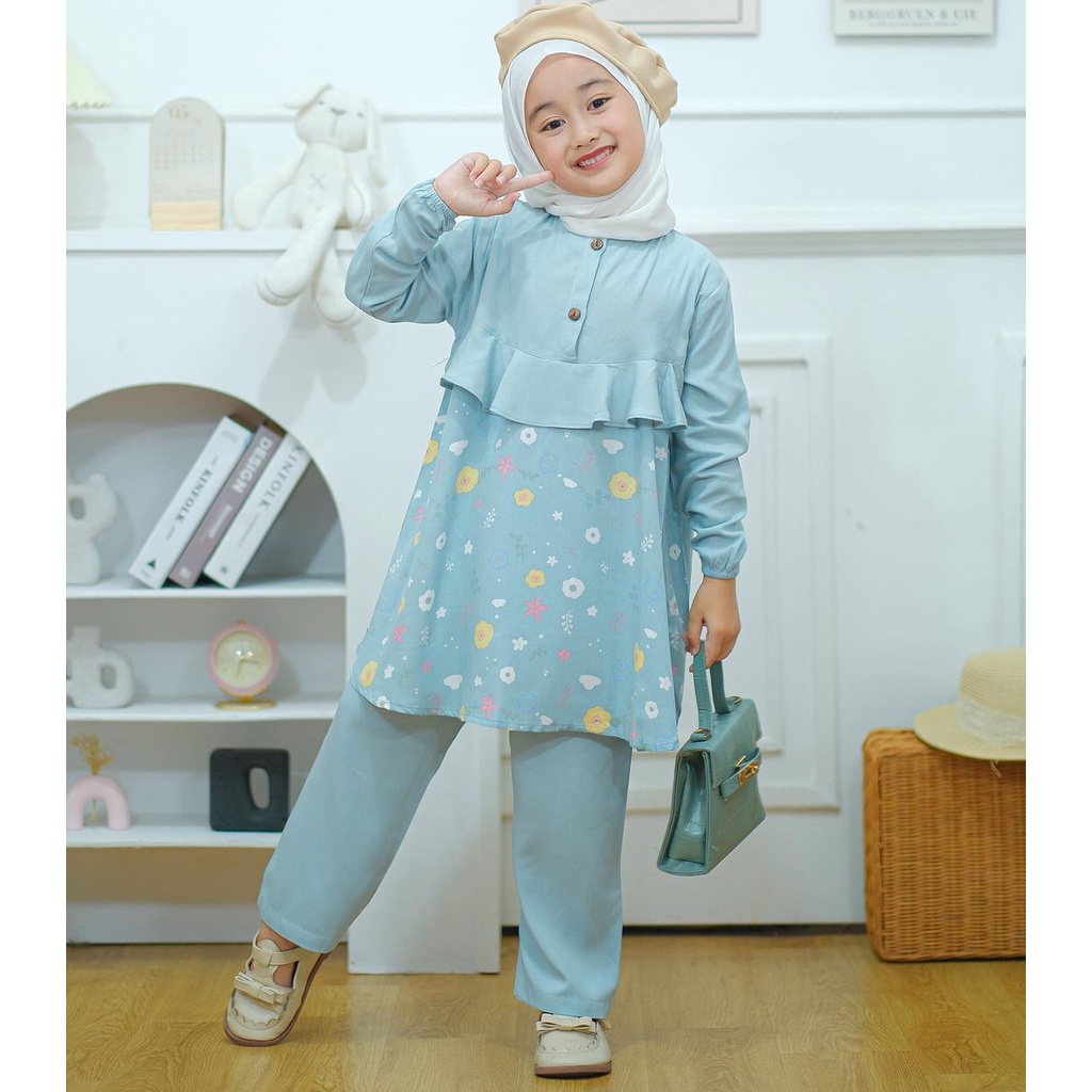 Murah SETELAN ZAVINA ANAK ( 2-3TAHUN ) / TUNIK ZAVINA HARUKA / ONE SET ZAVINA ANAK / ONESET