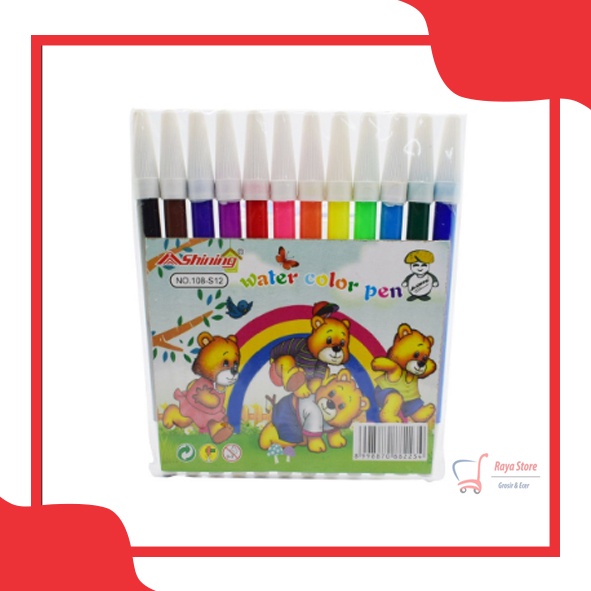 

watercolor pen || spidol warna isi 12 Simbalion