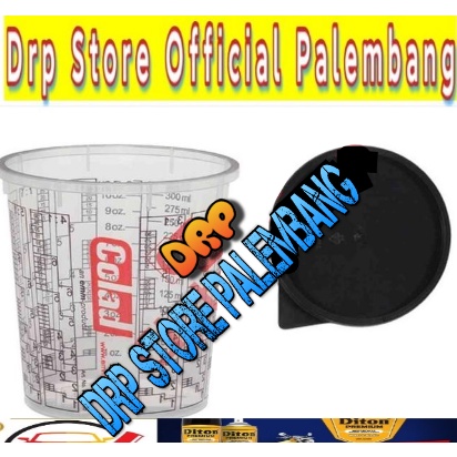 Colad Gelas Takar Paint Mixing Cup 325ml Plus Tutup