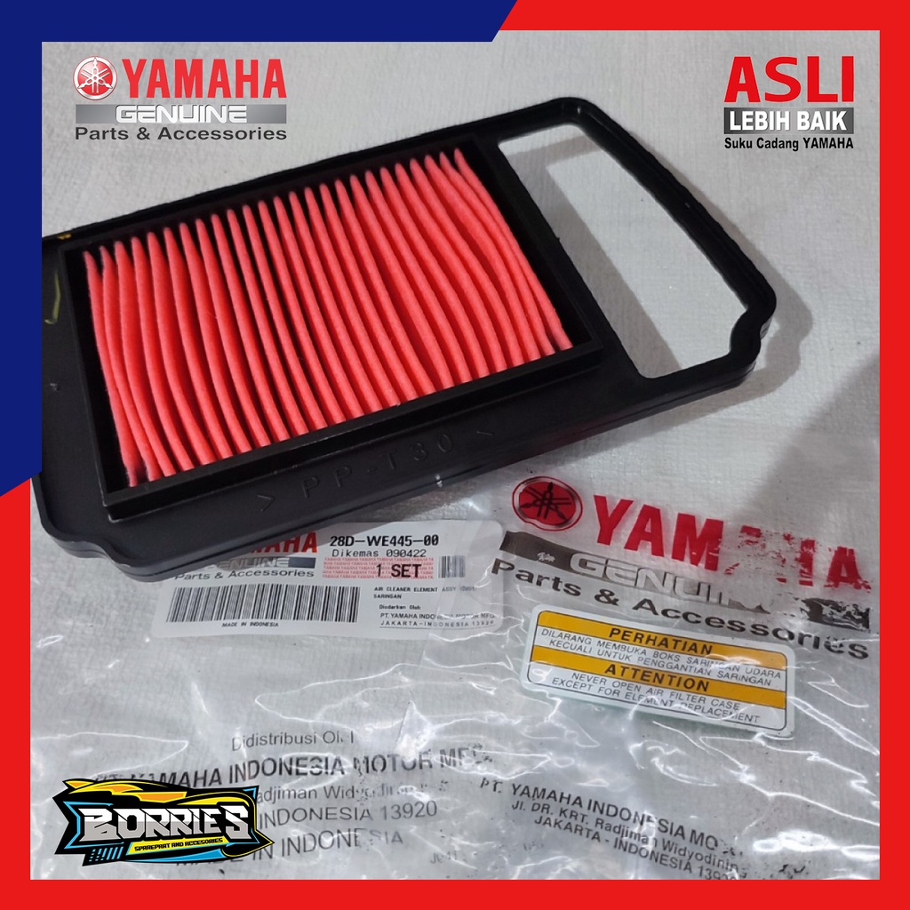 filter saringan udara mio sporty smile garnis original 28D-WE445-00