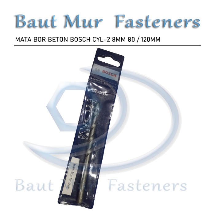 Mata Bor Beton 8mm | Bosch 8mm | Mata Bor Tembok 8mm 80-120