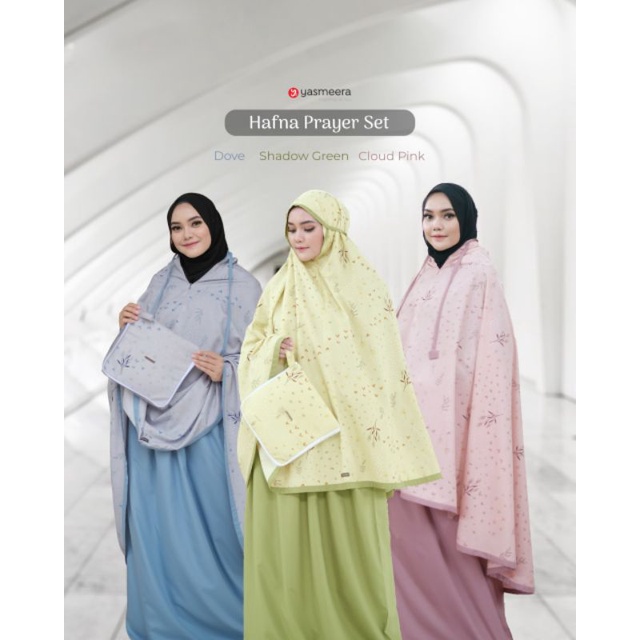 YASMEERA - GRADE B(REJECT) READY MUKENA HAFNA PRAYER SET / MUKENA COUPLE / MUKENA ANAK / MUKENA DEWA