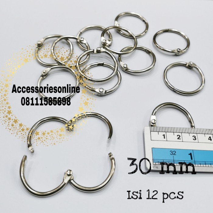 

RING MENU/RING BUKU/RING BUKA TUTUP/RING BINDER 30 MM - 12 PCS