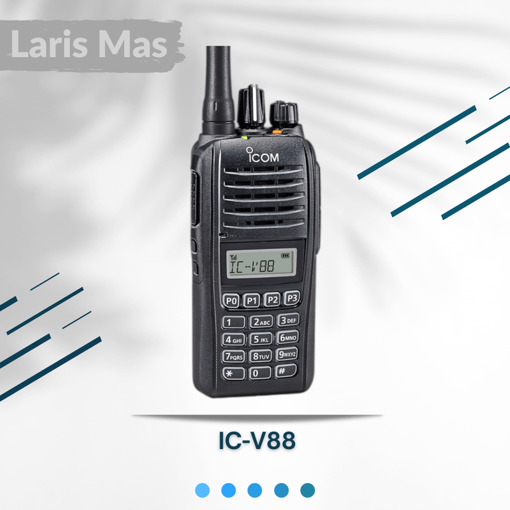 Radio HT Handy Talky Icom V88 IC V-88 VHF Lithium Walkie Talkie Icom