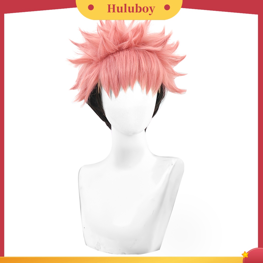 Wig Rambut Palsu Model Pendek Warna Gradasi Untuk Cosplay