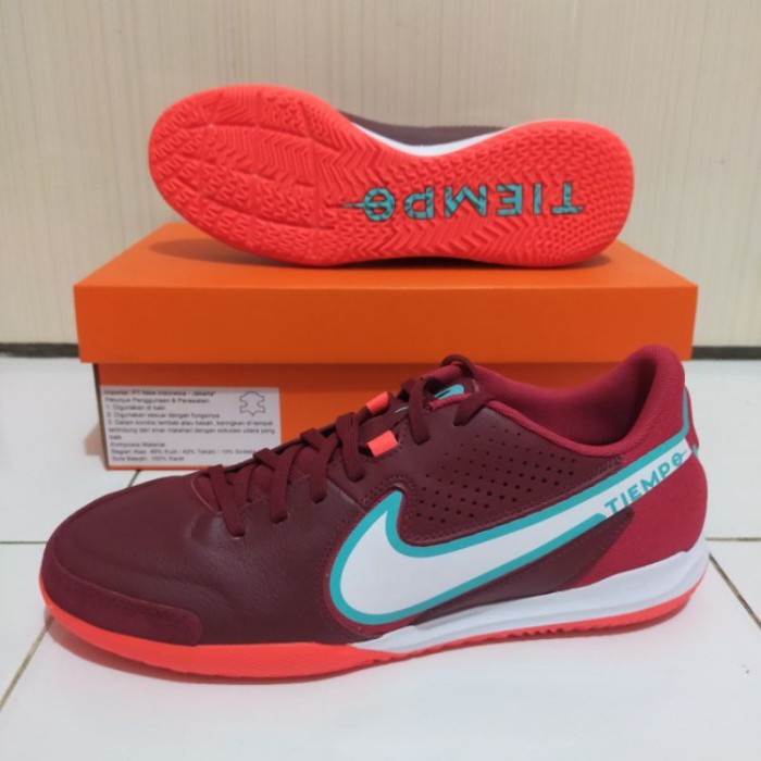 PG - SEPATU FUTSAL NIKE TIEMPO LEGEND 9 ACADEMY IC TEAM RED