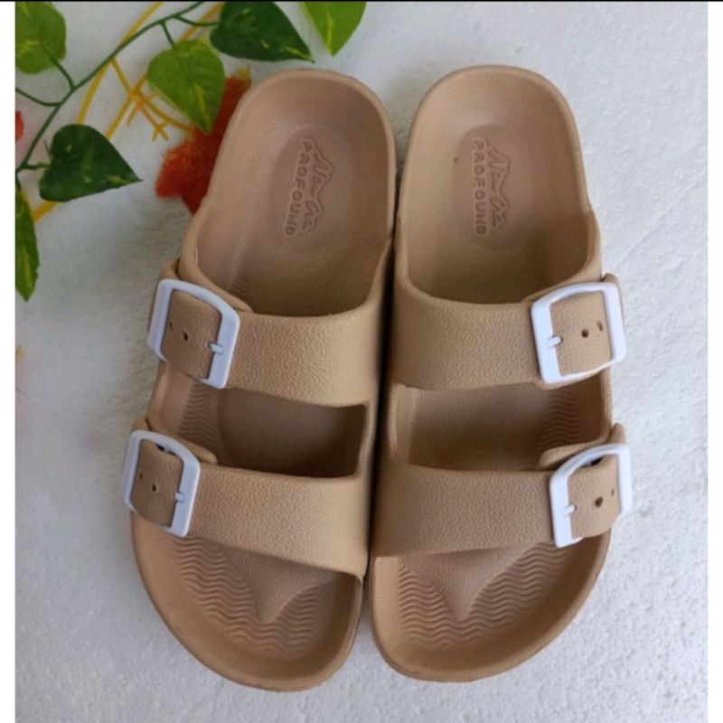 Sandal Selop Wanita gesper kekinian ban dua New Era/Shevano Uk 36-41