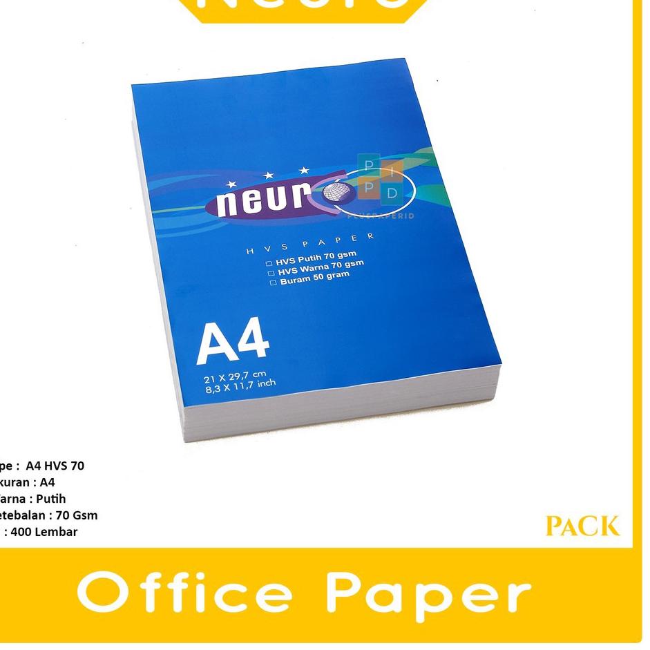 

~ NEURO - kertas hvs fotokopi A4 70gsm - pack Promo