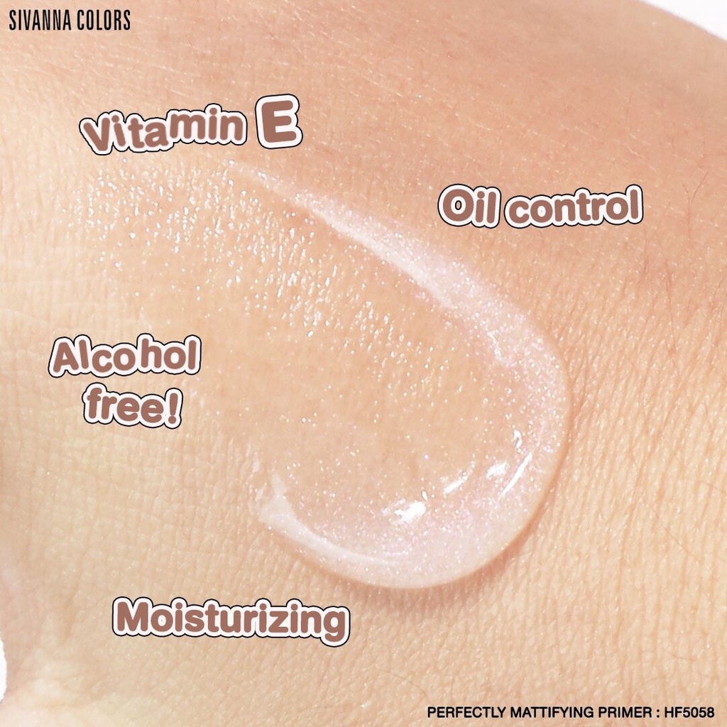 SIVANNA COLORS FACE PRIMER HYDRATING PORE MINIMIZING OIL FREE HF5086 30ML