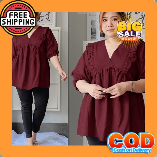 Blouse Import Wanita Kekinian Blouse Wanita Korean Style Atasan Wanita Rd Fashion - Annaya Blouse Bl