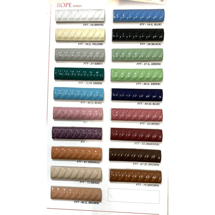 TERBAIK KUKU MACAN/LIST KERAMIK ULIR 10CM