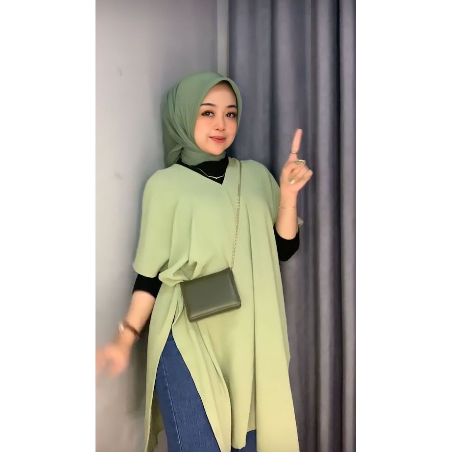 NINA LONGSQUARE BLAZER AIRFLOW CRINCKLE DEODORA PREMIUM NAGITA