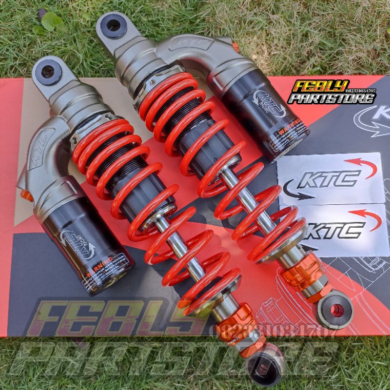 SHOCK SKOK SHOK BELAKANG KTC EVO SERIES 320MM SHOCKBREAKER TABUNG KTC EVO REBOUND DOUBLE CLICK ATAS 