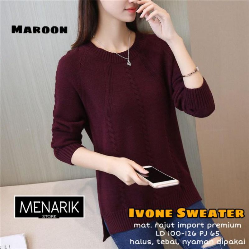 RAJUT IMPORT IVONE, KAOS RAJUT IMPORT IVONE