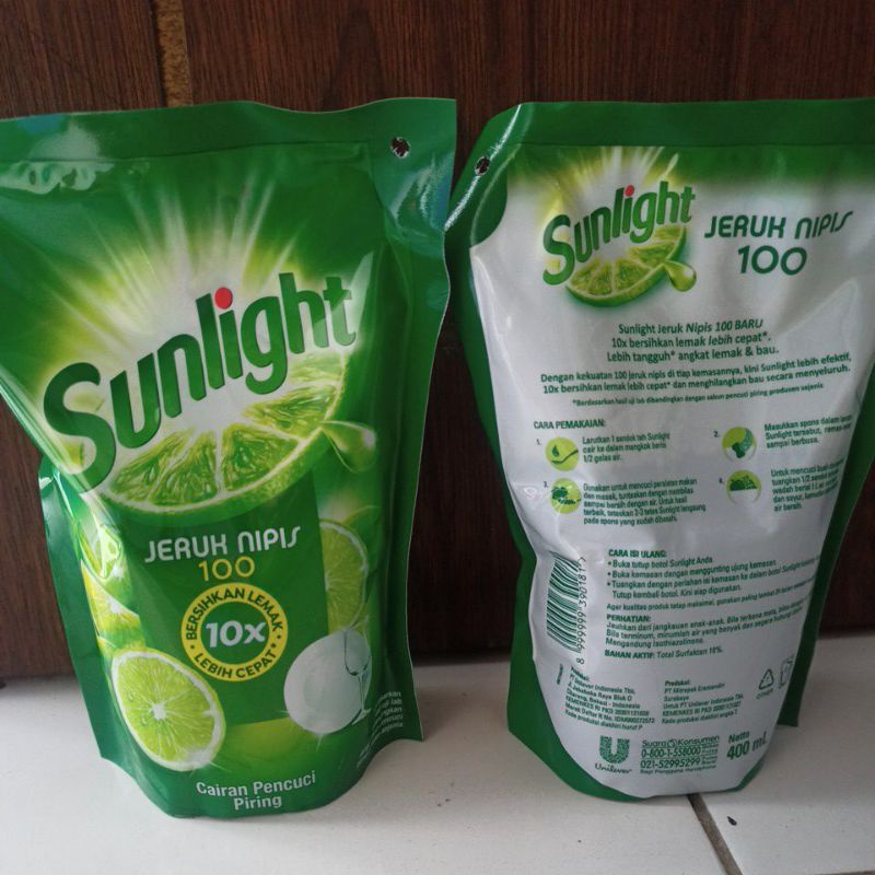 sunlight jeruk nipis sabun cuci piring 400 ml