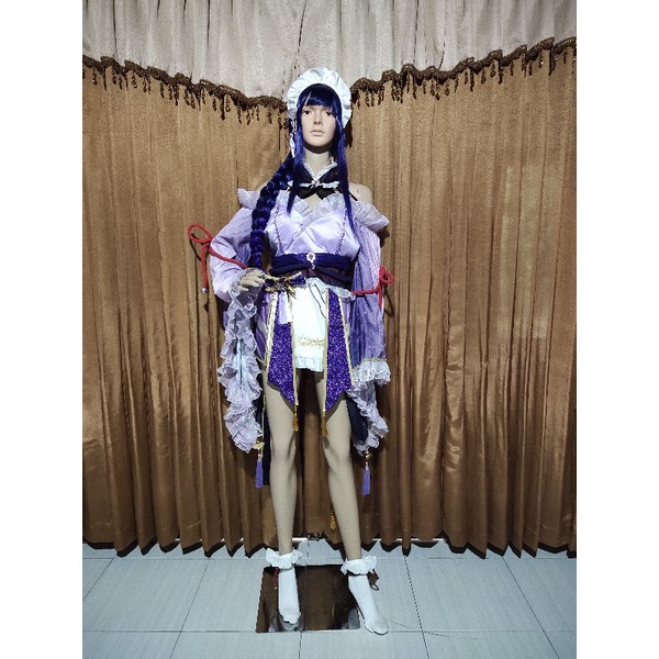 Rental kostum cosplay raiden/baal maid